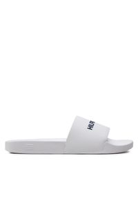 TOMMY HILFIGER - Tommy Hilfiger Klapki Hilfiger 85 Pool Slide FM0FM05021 Biały. Kolor: biały. Materiał: skóra