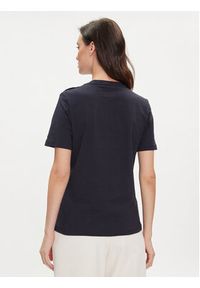 TOMMY HILFIGER - Tommy Hilfiger T-Shirt Gold Button WW0WW41211 Granatowy Regular Fit. Kolor: niebieski. Materiał: bawełna #5