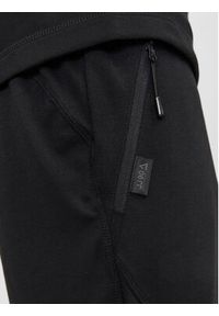 Jack & Jones - Jack&Jones Spodnie dresowe Will 12253727 Czarny Slim Fit. Kolor: czarny. Materiał: syntetyk