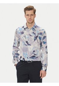 Marciano Guess Koszula 5GHH21 4467Z Błękitny Regular Fit. Kolor: niebieski. Materiał: wiskoza