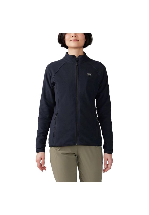 MOUNTAIN HARDWEAR - Sweter Damski Mountain Hardwear Microchill FZ. Kolor: czarny. Materiał: polar. Sport: wspinaczka, turystyka piesza