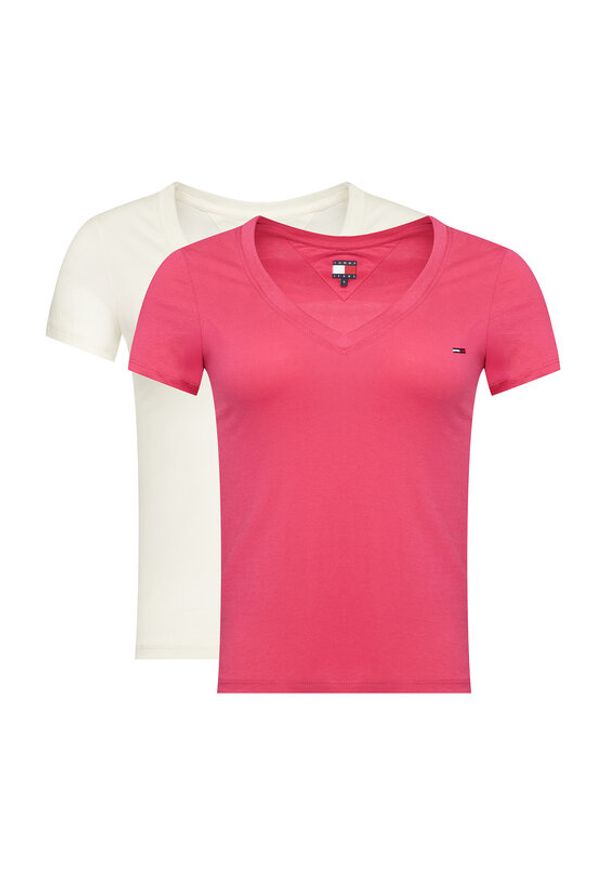 Tommy Jeans Komplet t-shirtów DW0DW21367 Kolorowy Slim Fit. Materiał: bawełna. Wzór: kolorowy