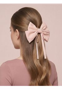 Sinsay - Spinka do włosów w kształcie kokardy - różowy. Kolor: różowy #1
