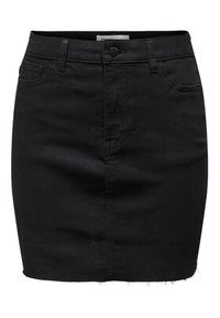 JDY Spódnica jeansowa 15316094 Czarny Regular Fit. Kolor: czarny. Materiał: bawełna, syntetyk