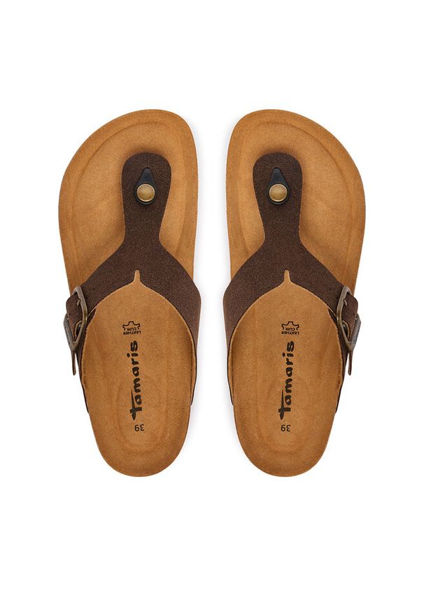 Japonki Tamaris. Kolor: brązowy