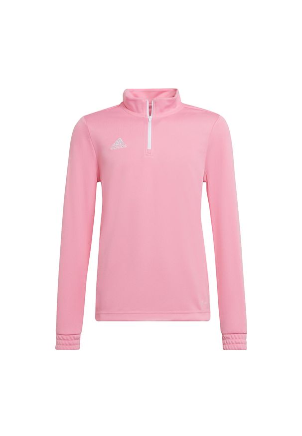 Adidas - Bluza piłkarska dla dzieci adidas Entrada 22 Training Top. Kolor: różowy. Materiał: materiał. Sport: piłka nożna