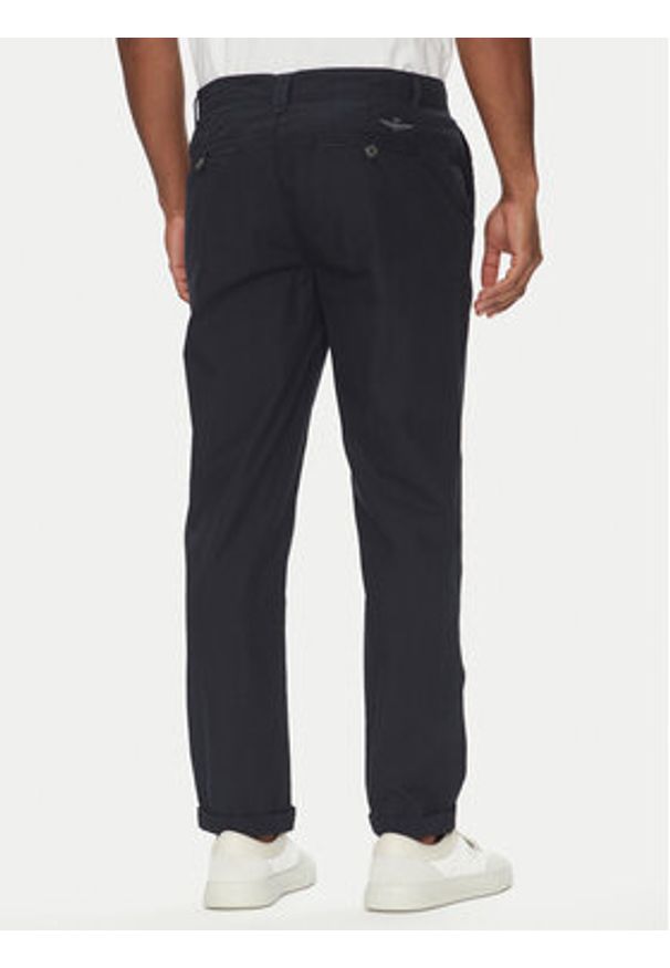 Aeronautica Militare Chinosy 251PA1654CT3505 Granatowy Regular Fit. Kolor: niebieski. Materiał: bawełna