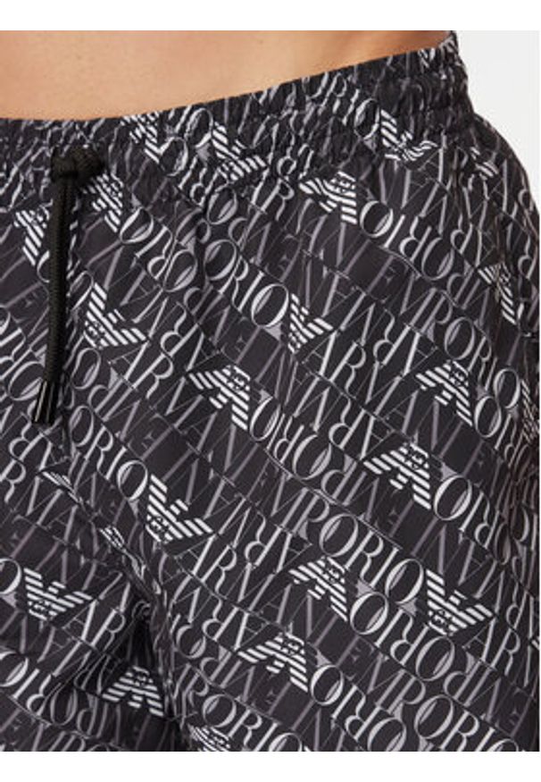 Emporio Armani Szorty kąpielowe EM000688 AF20442 FC026 Czarny Regular Fit. Kolor: czarny. Materiał: syntetyk