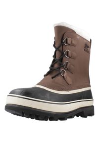 sorel - Buty SOREL CARIBOU Brązowy. Kolor: brązowy. Materiał: tkanina, skóra. Sezon: zima. Sport: turystyka piesza #1