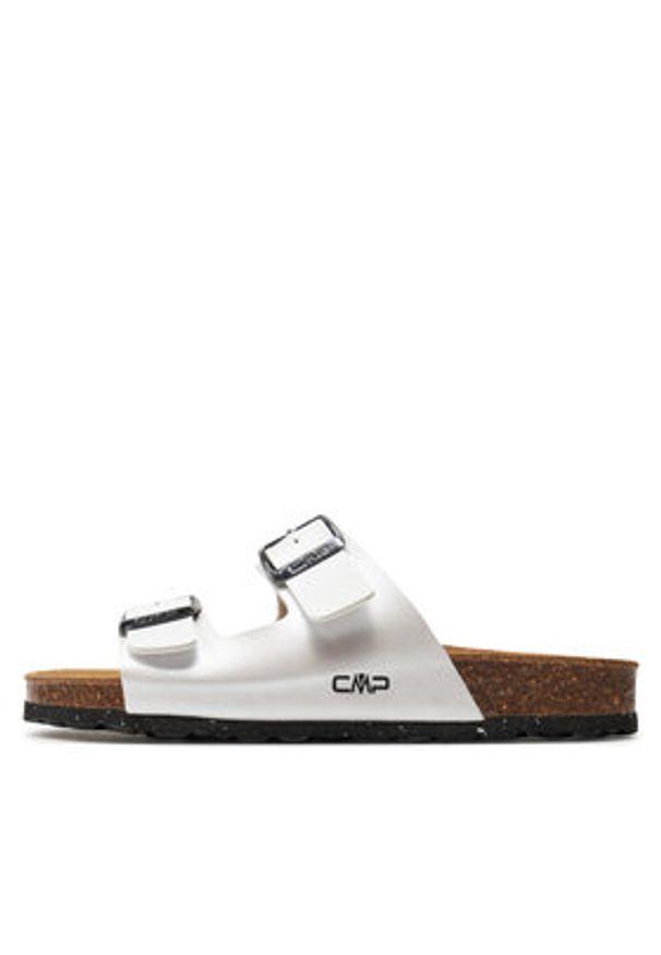 CMP Klapki Eco Thalitha Wmn Slipper 3Q91016 Biały. Kolor: biały. Materiał: skóra
