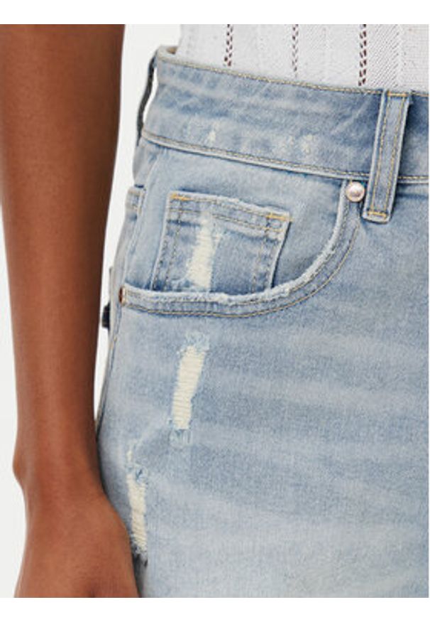 MET Szorty jeansowe M10 133SH Niebieski Regular Fit. Kolor: niebieski. Materiał: bawełna