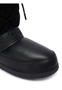 Love Moschino - LOVE MOSCHINO Śniegowce JA24422G0NISJ00Bcz Czarny. Kolor: czarny. Materiał: skóra