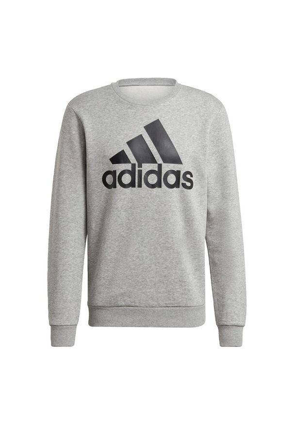 Adidas - Bluza adidas Essentials Big Logo, Mężczyźni. Kolor: wielokolorowy, czarny, szary. Materiał: bawełna, materiał