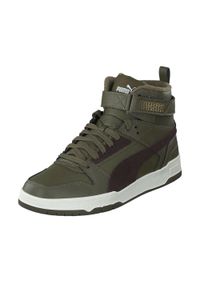 Puma - Męskie Buty Skórzane RBD Game WTR. Kolor: zielony, wielokolorowy, brązowy. Materiał: skóra