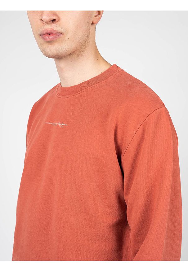 Pepe Jeans Bluza "David" | PM582169 | David | Mężczyzna | Czerwony, Pomarańczowy. Okazja: na co dzień. Kolor: czerwony, pomarańczowy, wielokolorowy. Materiał: bawełna. Wzór: nadruk. Styl: casual