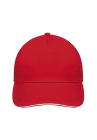 SOL'S - Czapka Z Daszkiem Sunny. Kolor: biały, czerwony, wielokolorowy