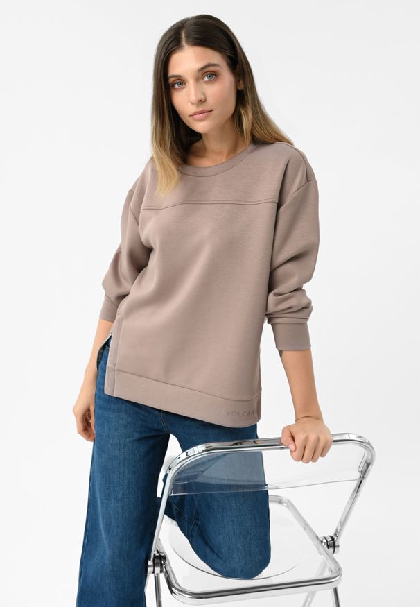 Volcano - Luźna bluza B-SANI. Materiał: poliester, wiskoza, elastan, materiał. Wzór: gładki