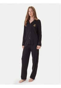 Lauren Ralph Lauren - LAUREN RALPH LAUREN Piżama ILN72467F Czarny Regular Fit. Kolor: czarny. Materiał: wiskoza