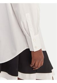 Karl Lagerfeld - KARL LAGERFELD Koszula B1W11002 Biały Relaxed Fit. Typ kołnierza: dekolt w karo. Kolor: biały. Materiał: bawełna #5