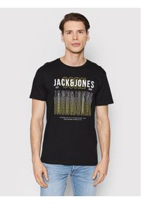 Jack & Jones - Jack&Jones T-Shirt Cyber 12200225 Czarny Regular Fit. Kolor: czarny. Materiał: bawełna #1