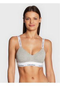 Calvin Klein Underwear Biustonosz bezfiszbinowy 000QF7059E Szary. Kolor: szary. Materiał: bawełna