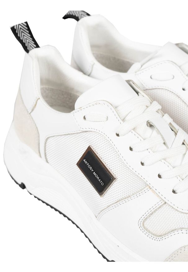 Antony Morato Sneakersy | MMFW01453-LE500019 | Mężczyzna | Biały. Kolor: biały. Materiał: skóra
