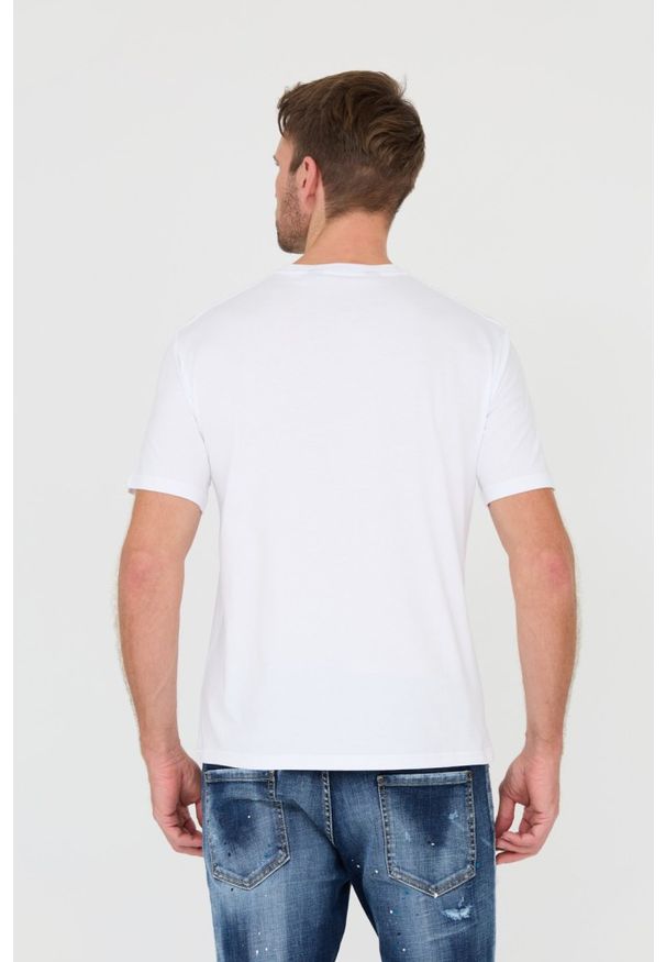 Just Cavalli - JUST CAVALLI Biały t-shirt Fiche. Kolor: biały