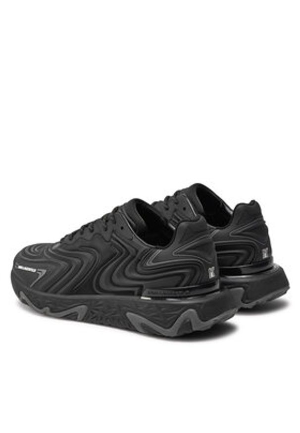 Karl Lagerfeld - KARL LAGERFELD Sneakersy KL52414F Czarny. Kolor: czarny. Materiał: materiał