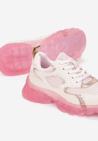Born2be - Różowe Sneakersy Prisolphi. Kolor: różowy. Materiał: materiał. Szerokość cholewki: normalna #4