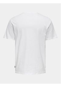 Only & Sons T-Shirt Smart 22026726 Biały Regular Fit. Kolor: biały. Materiał: bawełna #4