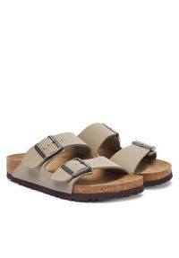 Birkenstock Klapki Arizona Bf 1033132 Khaki. Kolor: brązowy. Materiał: skóra #4