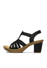 Rieker Sandały CEO-66526-00 Czarny. Kolor: czarny. Materiał: skóra #4