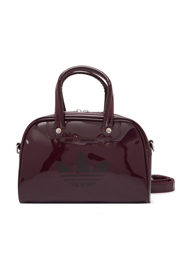 Adidas - adidas Torebka Adicolor Mini Bowling Bag KQ9066 Bordowy. Kolor: czerwony. Materiał: skórzane