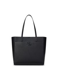 Lauren Ralph Lauren - LAUREN RALPH LAUREN Torebka 431960183002 Czarny. Kolor: czarny. Materiał: skórzane #6