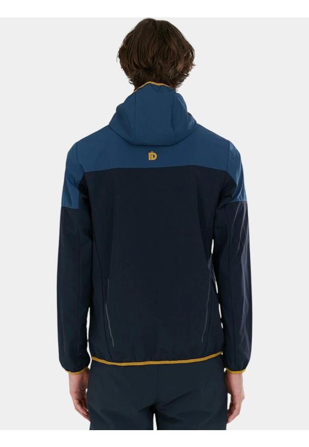 FUNDANGO - Kurtka softshell męska Fundango Alloy. Typ kołnierza: kaptur. Kolor: żółty, wielokolorowy, niebieski. Materiał: softshell