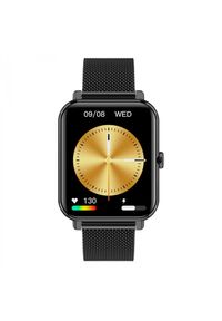 GARETT - Smartwatch Garett GRC Classic czarny stalowy. Rodzaj zegarka: smartwatch. Kolor: wielokolorowy, czarny, szary. Materiał: guma. Styl: sportowy, klasyczny, biznesowy