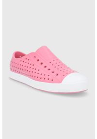 Native - Tenisówki Jefferson. Nosek buta: okrągły. Kolor: różowy. Materiał: guma #5