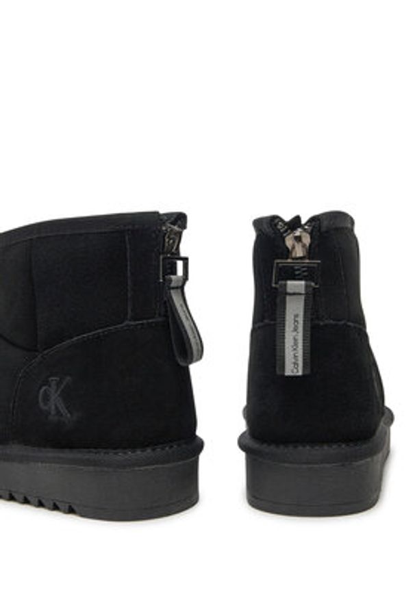 Calvin Klein Jeans Śniegowce Fur Boot V3A5-81036-0187 D Czarny. Kolor: czarny. Materiał: zamsz, skóra