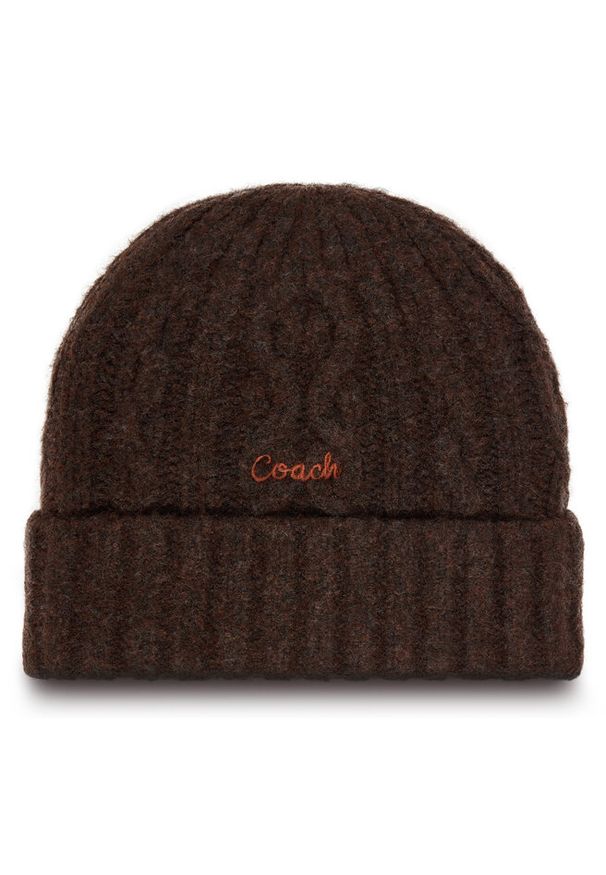 Czapka Coach. Kolor: brązowy