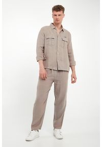 Aeronautica Militare - Koszula męska lniana AERONAUTICA MILITARE. Materiał: len #2