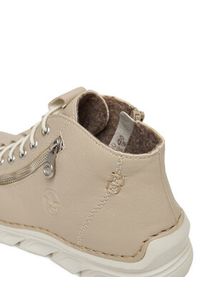 Rieker Trzewiki 55048-60 Beżowy. Kolor: beżowy. Materiał: materiał #4