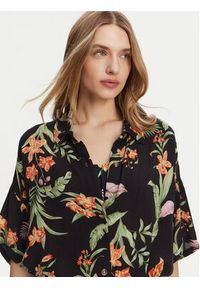 Roxy Koszula Beach Nostalgia ERJWT03680 Czarny Relaxed Fit. Kolor: czarny. Materiał: bawełna #4