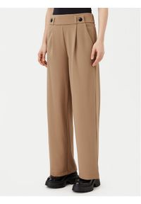 JDY Spodnie materiałowe Geggo 15208430 Brązowy Wide Leg. Kolor: brązowy. Materiał: syntetyk