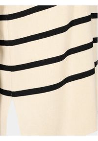 Zizzi Sweter M61259A Beżowy Regular Fit. Kolor: beżowy. Materiał: wiskoza #6