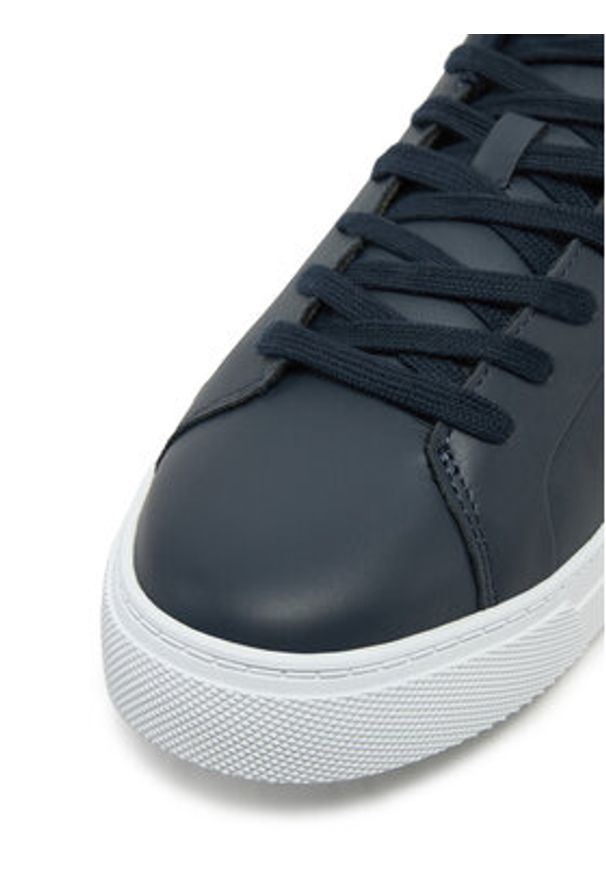 TOMMY HILFIGER - Tommy Hilfiger Sneakersy Icon Court Lth Flag Ess FM0FM05317 Granatowy. Kolor: niebieski. Materiał: skóra