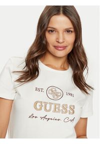 Guess T-Shirt V5RI05 J1314 Écru Regular Fit. Materiał: bawełna #7
