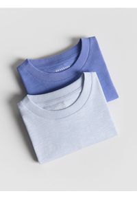 Reserved - Bawełniany t-shirt 2 pack - lawendowy. Kolor: fioletowy. Materiał: bawełna #1