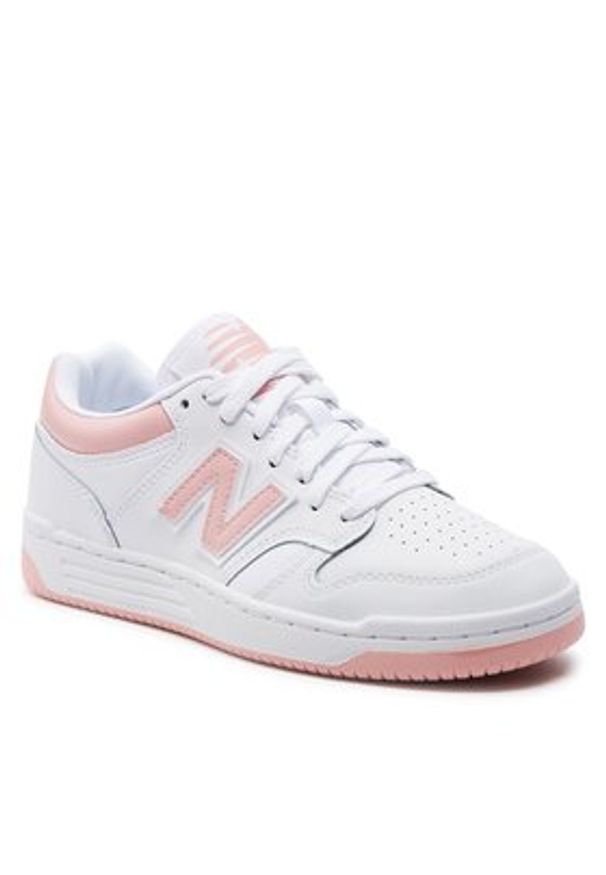 New Balance Sneakersy BB480LOP Biały. Kolor: biały. Materiał: skóra