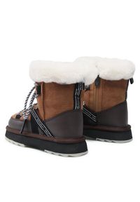 EMU Australia Śniegowce Blurred W12641 Brązowy. Kolor: brązowy. Materiał: zamsz, skóra #5