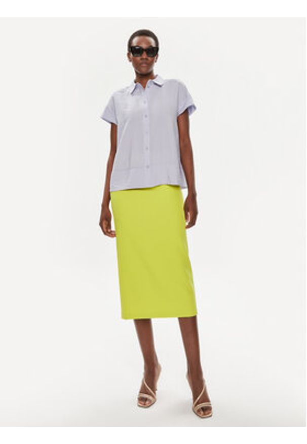 Tamaris Apparel Koszula Almada TAW0517 Fioletowy Regular Fit. Kolor: fioletowy. Materiał: wiskoza